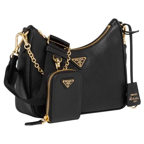 prada tasche weiss gold|prada bag re edition.